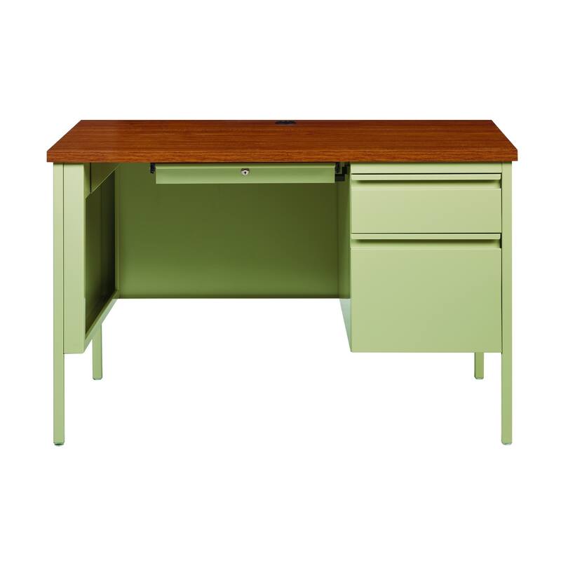 Hirsh 24"D x 45"W Industrial Single Pedestal Office Desk