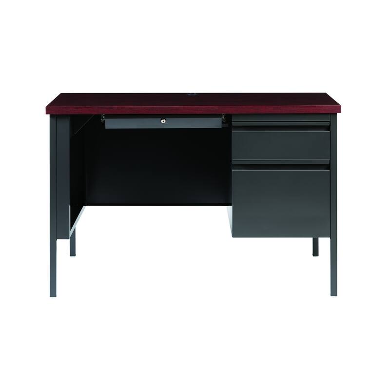 Hirsh 24"D x 45"W Industrial Single Pedestal Office Desk