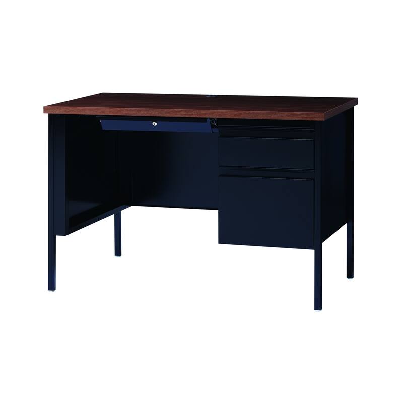 Hirsh 24"D x 45"W Industrial Single Pedestal Office Desk