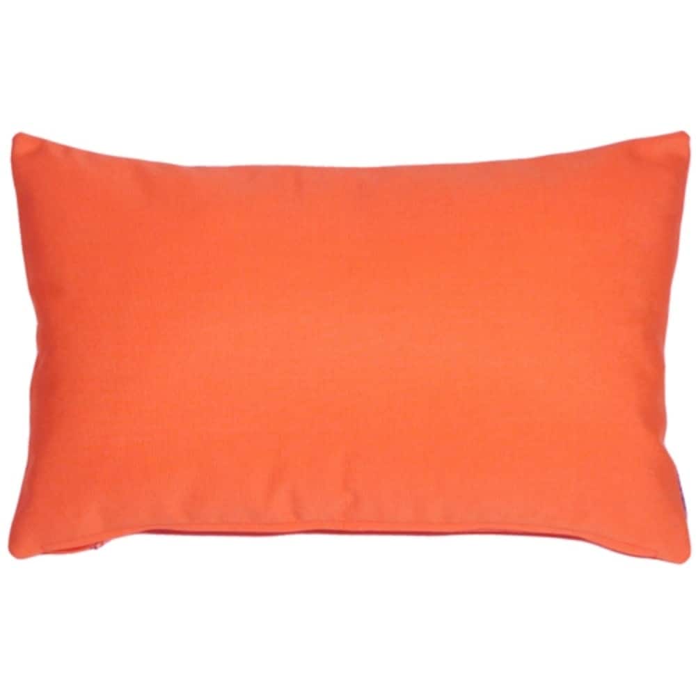 Sunbrella 12x19 Outdoor Throw Pillow with Polyfill Insert, Melon