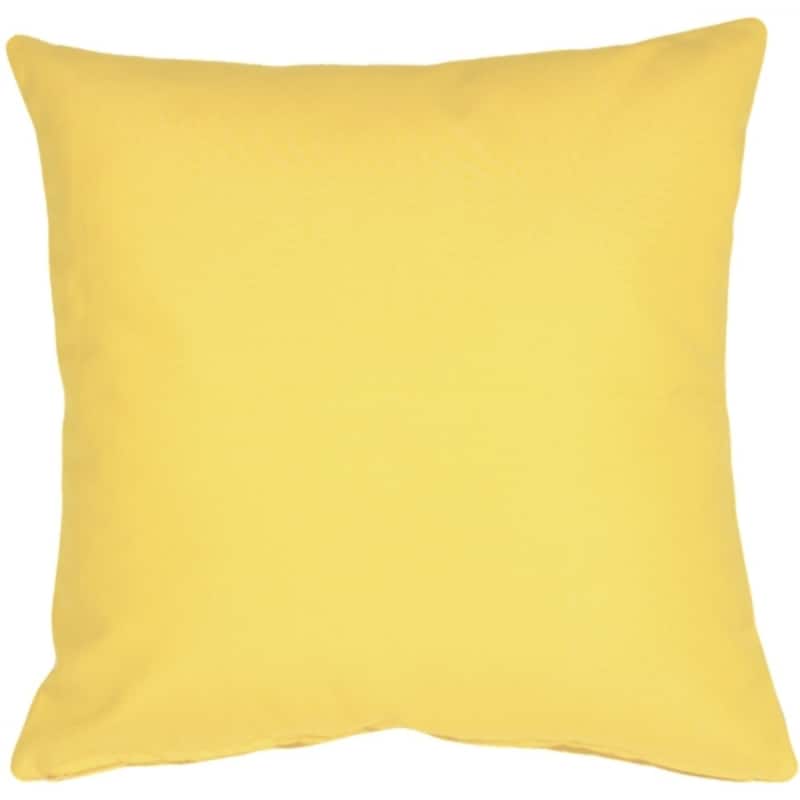Sunbrella 20x20 Outdoor Pillow with Polyfill Insert, Buttercup Yellow