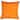 Sunbrella Tangerine Orange 20x20 Outdoor Throw Pillow with Polyfill Insert