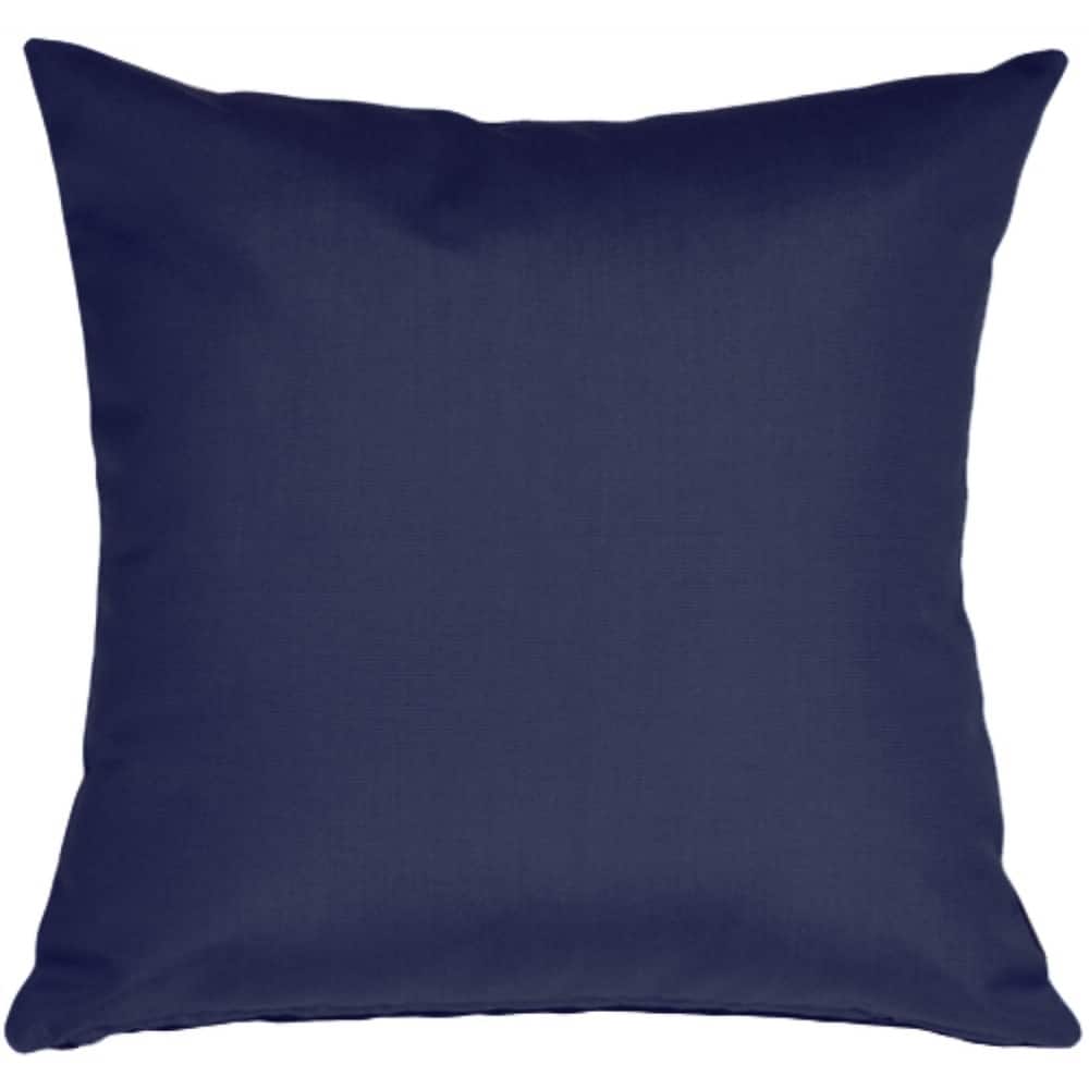 Sunbrella Navy Blue 20x20 Outdoor Throw Pillow with Polyfill Insert