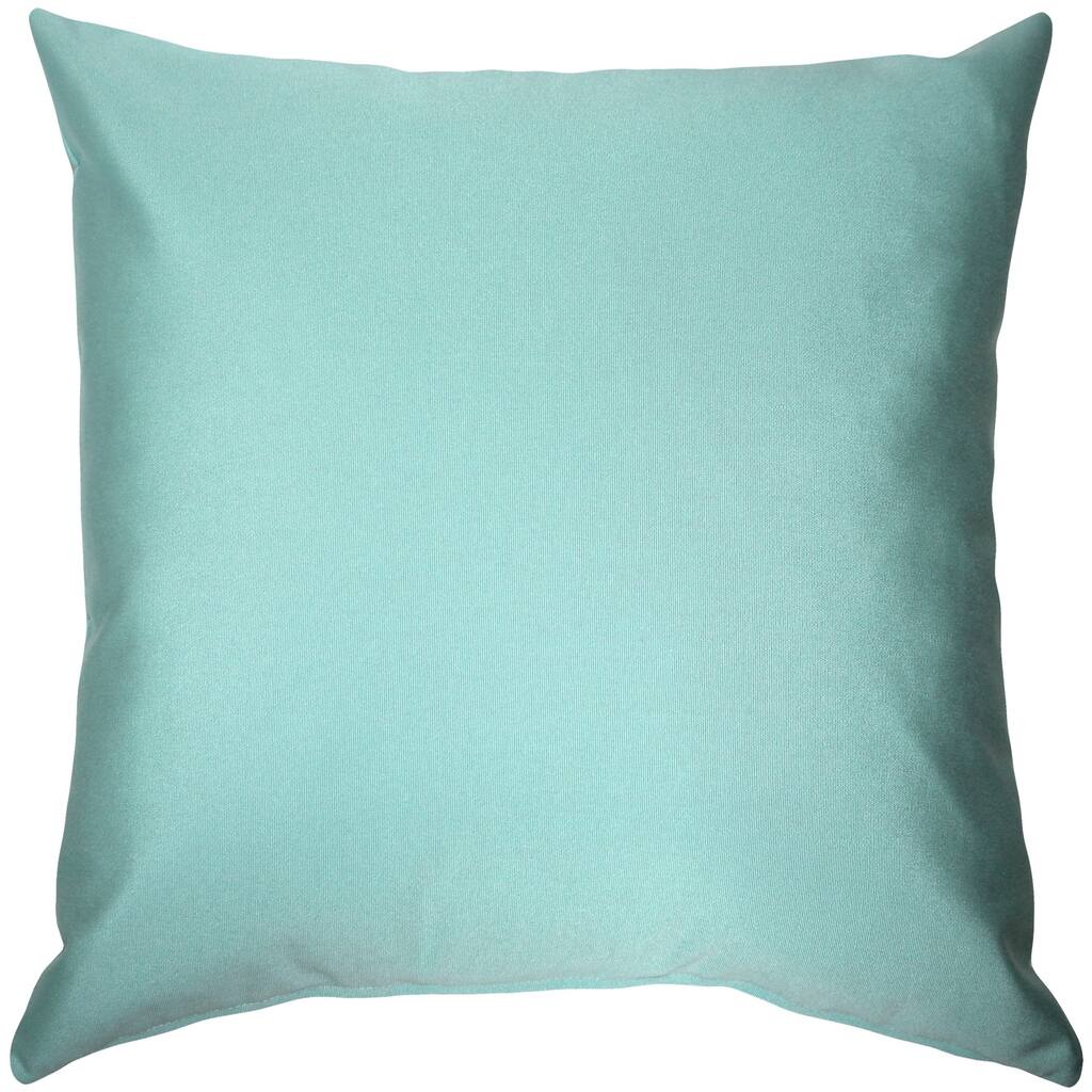 Sunbrella 20x20 Outdoor Throw Pillow with Polyfill Insert, Glacier Blue