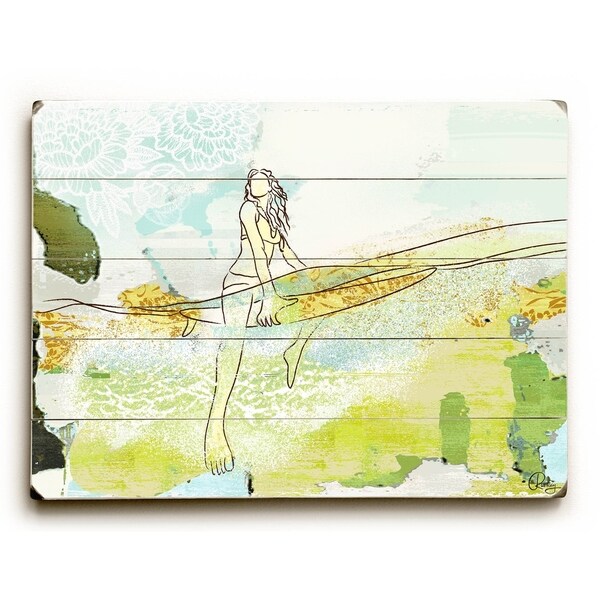 Over and Under - Planked Wood Wall Decor by Lynne Ruttkay