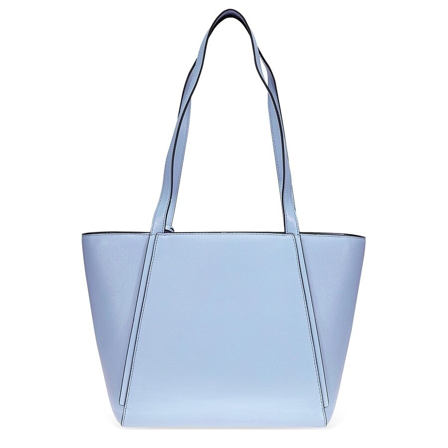 pale blue patent handbag