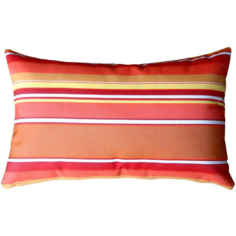 Sunbrella 12x19 Outdoor Pillow with Polyfill Insert, Dolce Mango