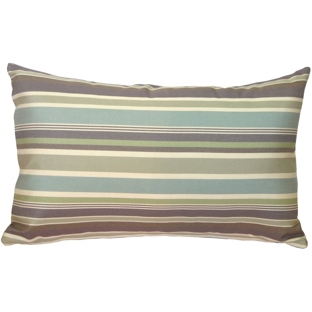 Brannon Whisper Sunbrella 12x19 Outdoor Throw Pillow with Polyfill Insert