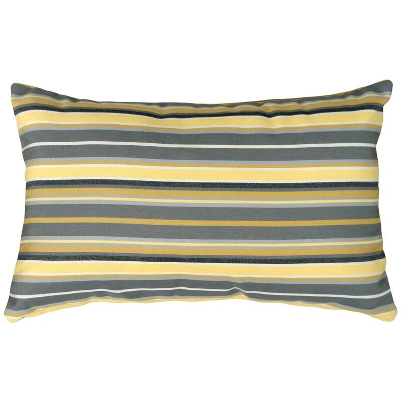 Pillow Decor - Sunbrella Foster Metallic 12x20 Outdoor Pillow