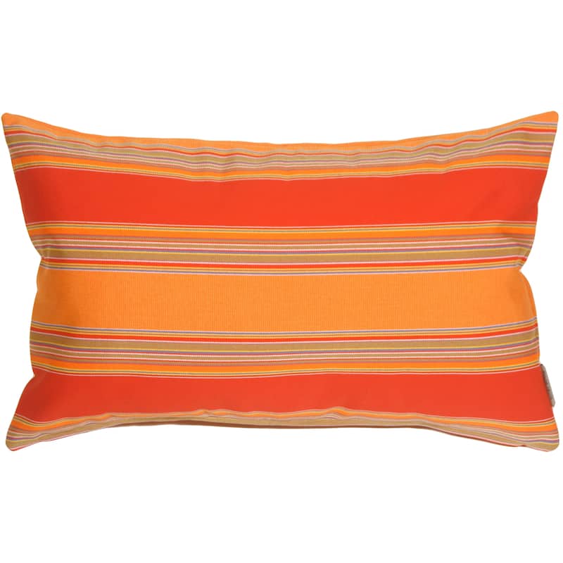 Sunbrella Bravada Salsa 12x19 Outdoor Throw Pillow with Polyfill Insert