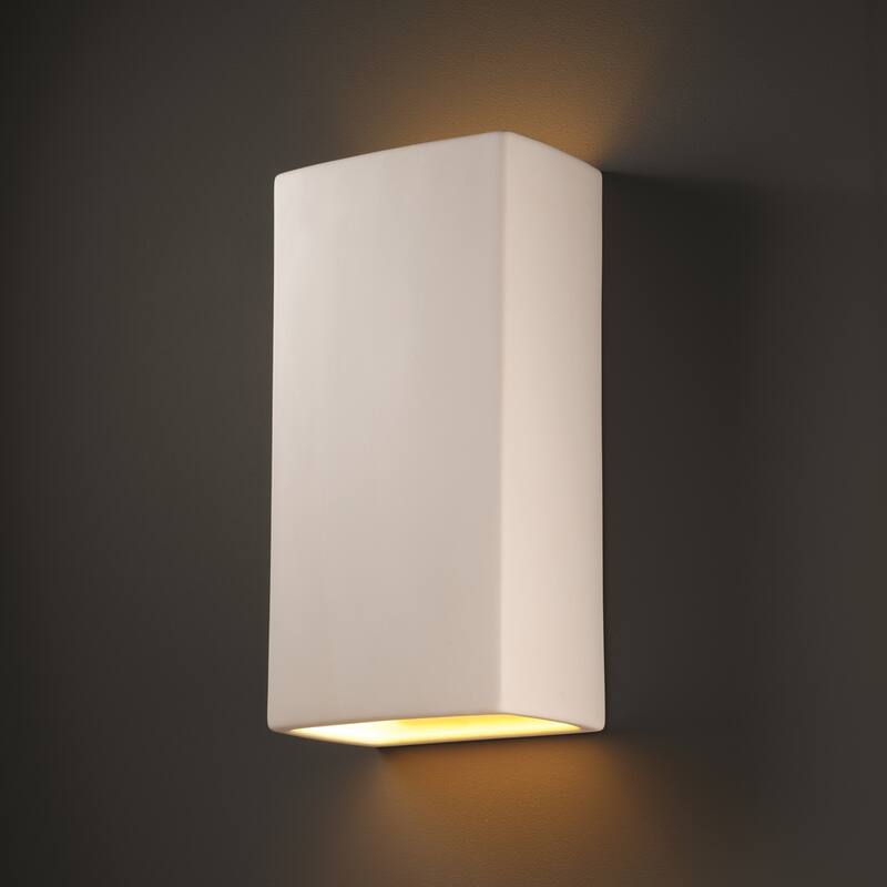 Strick & Bolton Wes Multi-directional Rectanglular 2-light Ceramic Sconce
