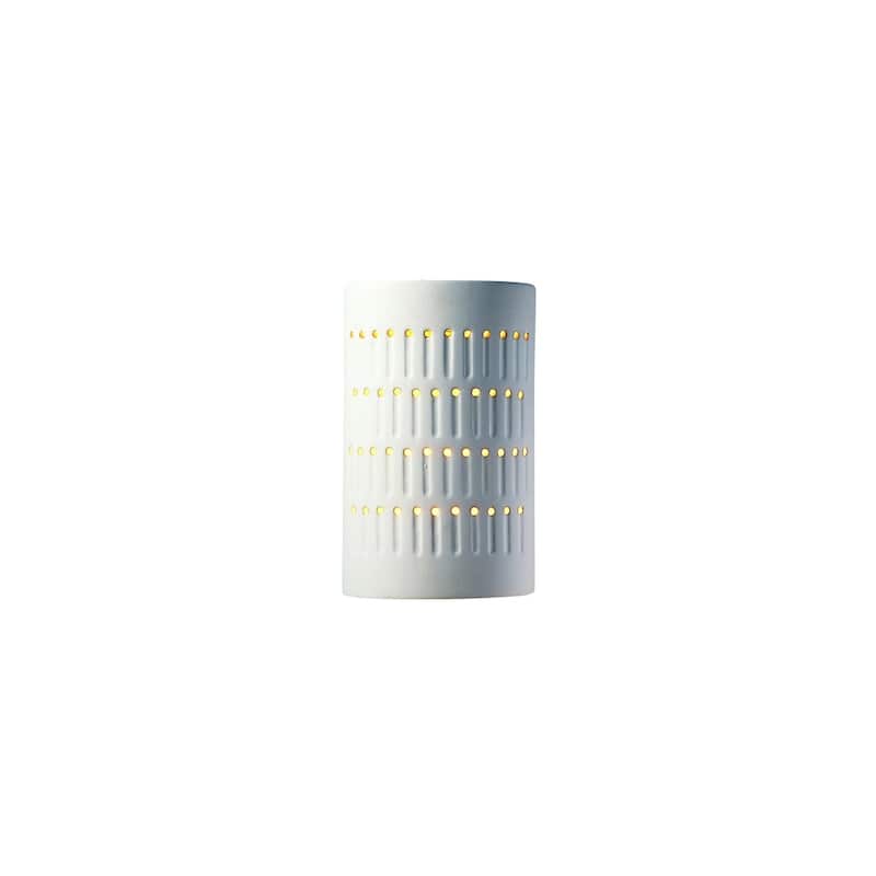 Strick & Bolton Wes 1-light Multi-directional Cactus Cylinder Ceramic Sconce