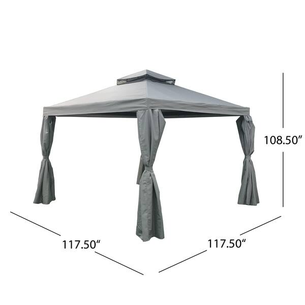 Arizona Outdoor 10' by 10' Water Resistant Fabric and Steel Gazebo by