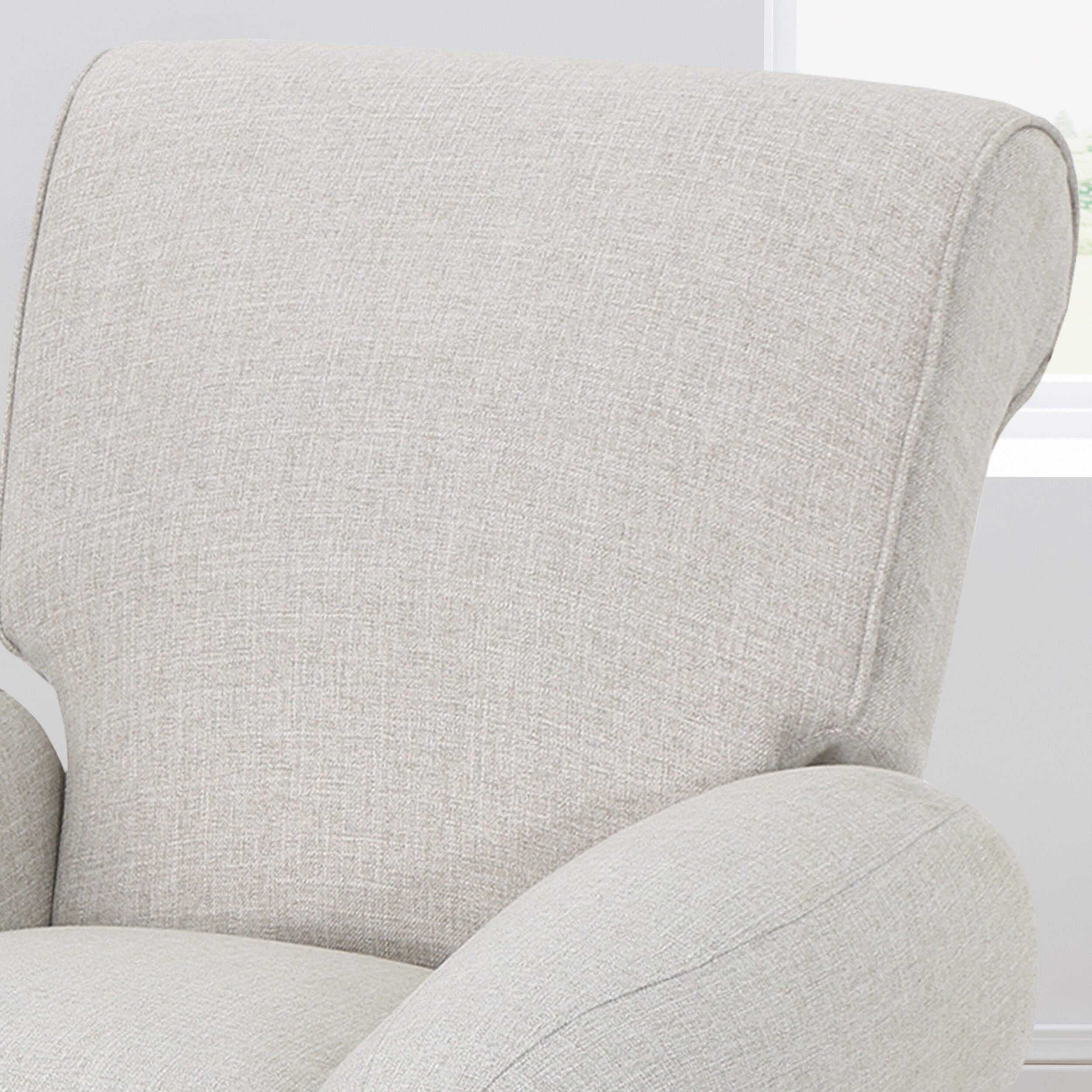 Noble House Del Monte Pushback Recliner in Pebble Gray and Dark Brown