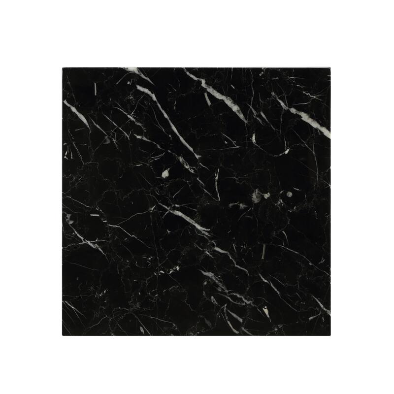ACME Telestis End Table in Marble and Gold