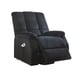 preview thumbnail 4 of 2, ACME Ipompea Recliner with Power Lift and Massage in Black Velvet
