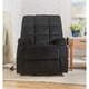 preview thumbnail 3 of 2, ACME Ipompea Recliner with Power Lift and Massage in Black Velvet