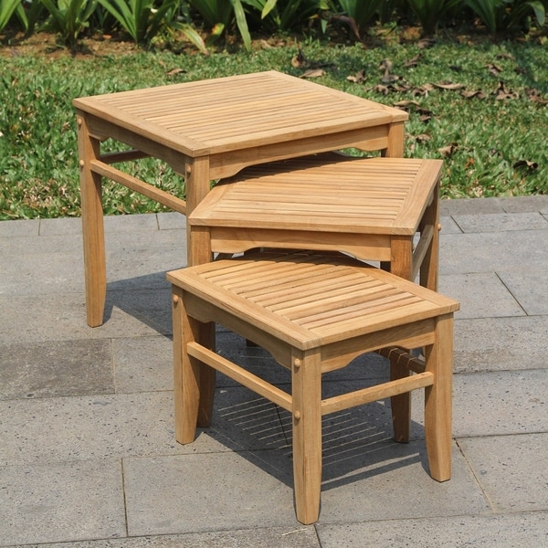 Outdoor wooden tables online for sale