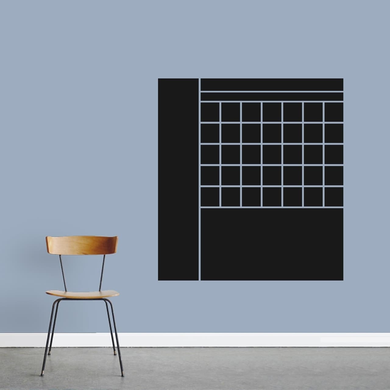 Chalkboard Wall Decal Calendar, Blackboard Calendar, Wall Calendar, Chalkboard  Calendar Wall Sticker, Extra Large Calendar 