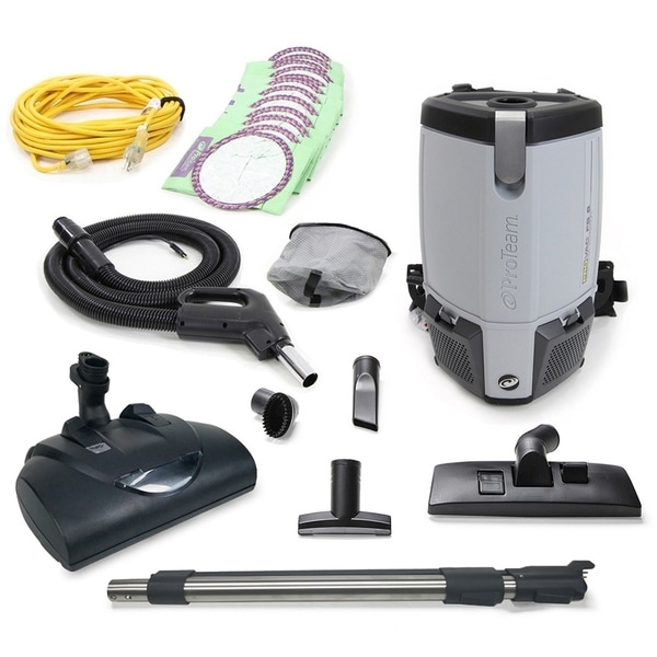 Proteam ProVac FS6 Commercial Backpack Vacuum w/ Wessel Werk Head