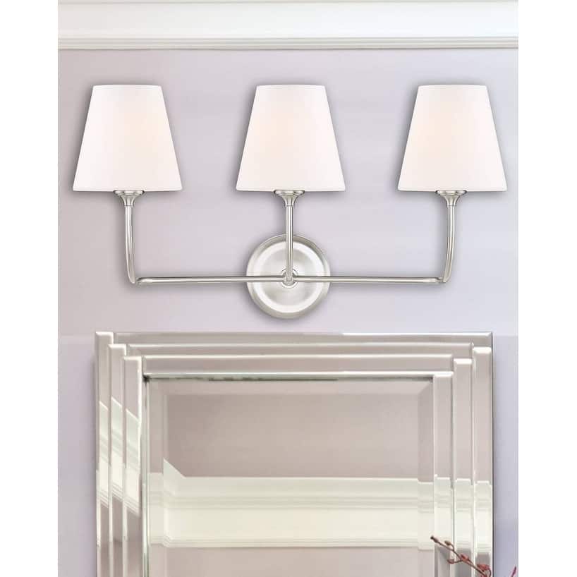 3-light Brushed Nickel Bath/ Vanity Light - Brushed Nickel