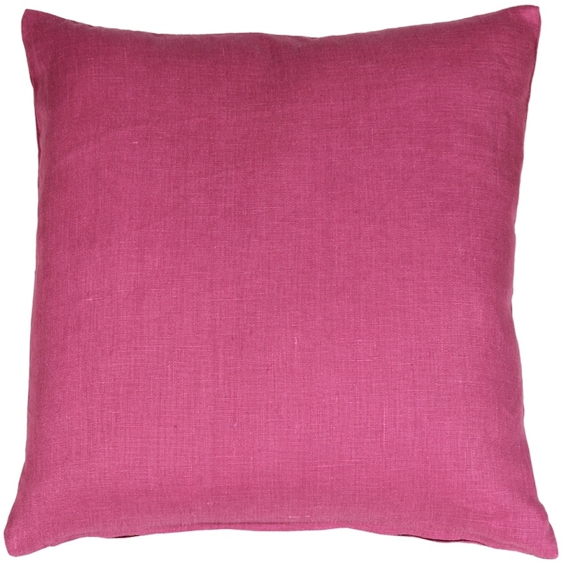 Tuscany Linen 20x20 Throw Pillow with Polyfill Insert, Orchid Pink