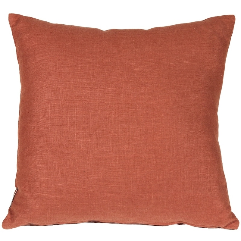 Tuscany Linen 20x20 Throw Pillow with Polyfill Insert, Sienna