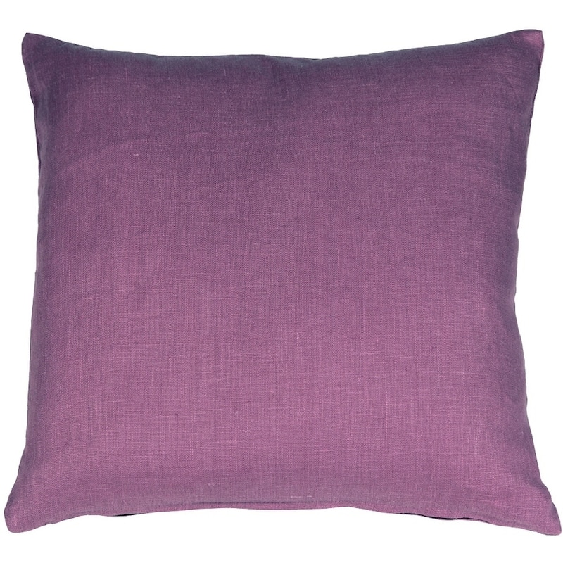 Tuscany Linen 20x20 Throw Pillow with Polyfill Insert, Purple