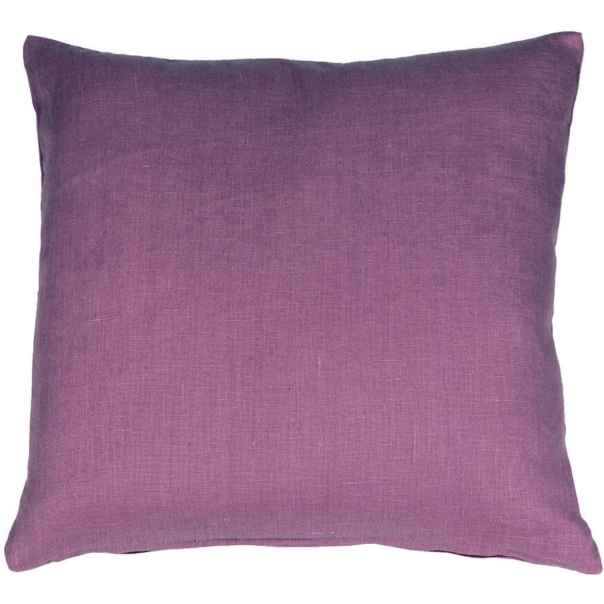 Tuscany Linen 20x20 Throw Pillow with Polyfill Insert, Purple