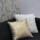 preview thumbnail 3 of 1, Tuscany Linen 20x20 Throw Pillow with Polyfill Insert, Gold