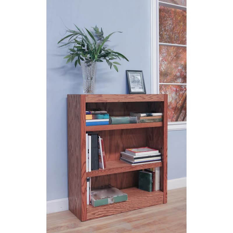 Concepts in Wood 3 Shelf Wood Bookcase, 36 inch Tall