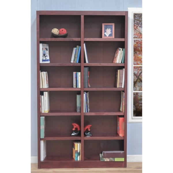 Shop Concepts in Wood MI4884 Double Wide Bookcase, 12 ...