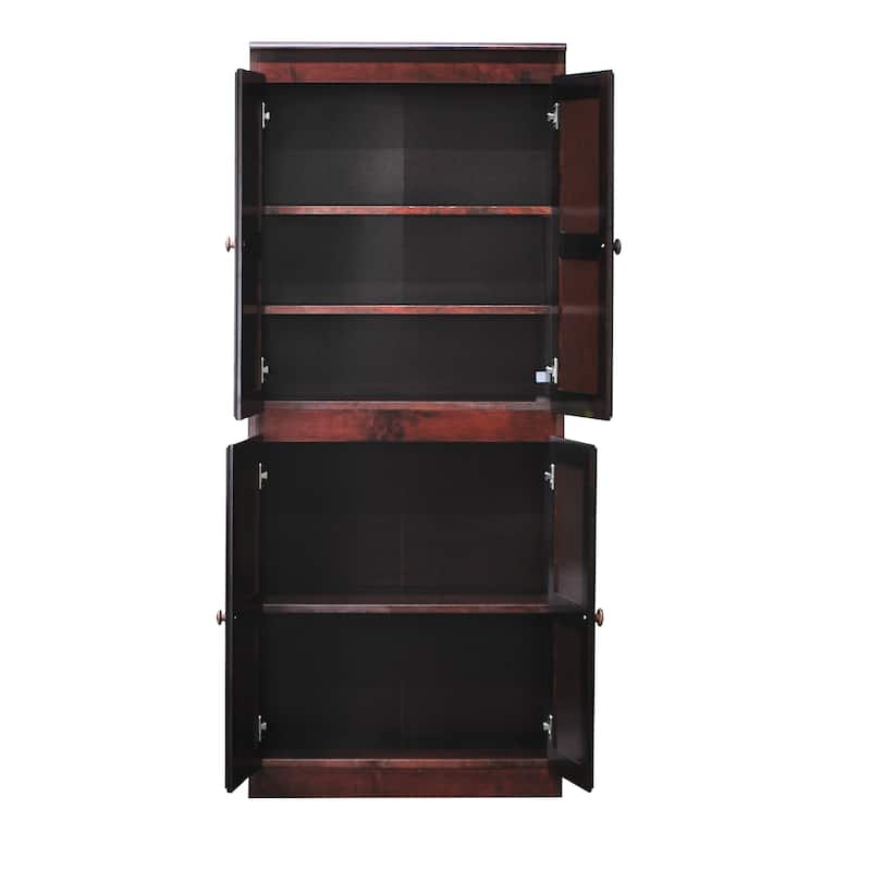 Concepts in Wood Storage Cabinet, 72 inch with 5 Shelves