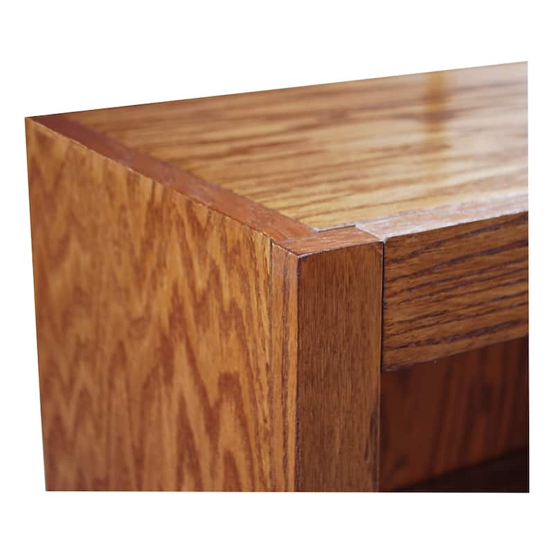 Concepts in Wood Double Wide Wood Bookcase, 10 Shelf, 72 inch Tall