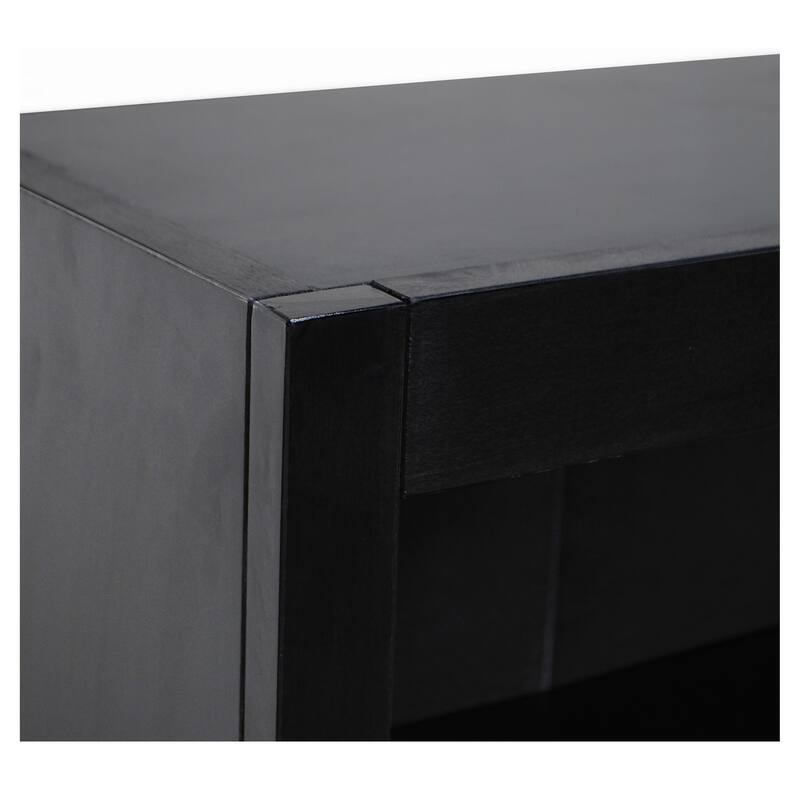 Concepts in Wood Double Wide Wood Bookcase, 10 Shelf, 72 inch Tall