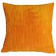 Wide Wale Corduroy 18x18 Throw Pillow with Polyfill Insert, Light ...