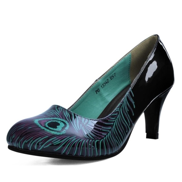 peacock green heels