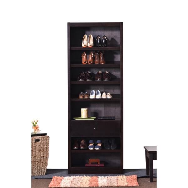 Shop Black Friday Deals On Concepts In Wood Shoe Rack With Drawer 30 Wide Overstock 22639257