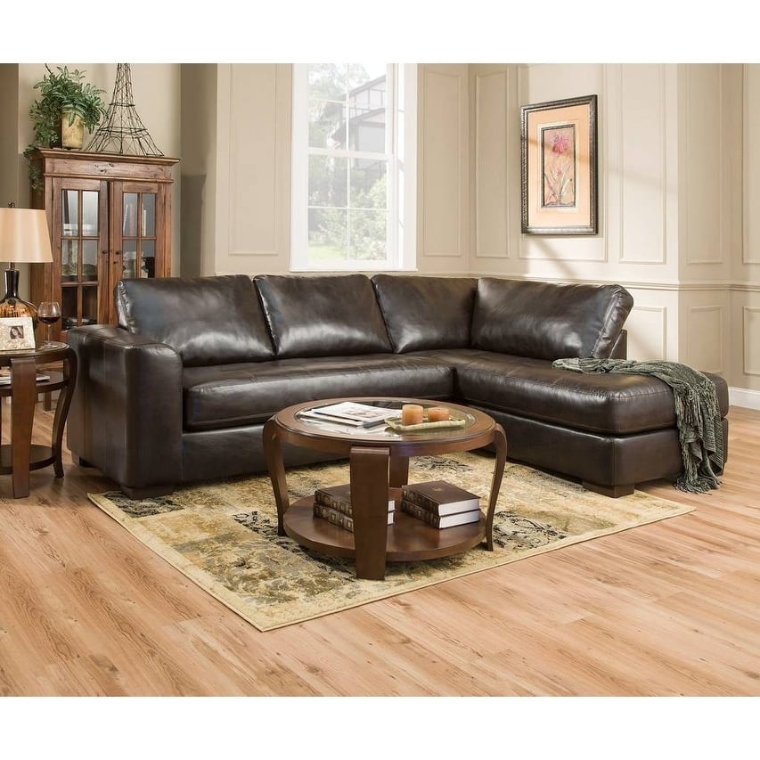 Simmons Upholstery Lucky Espresso Sectional