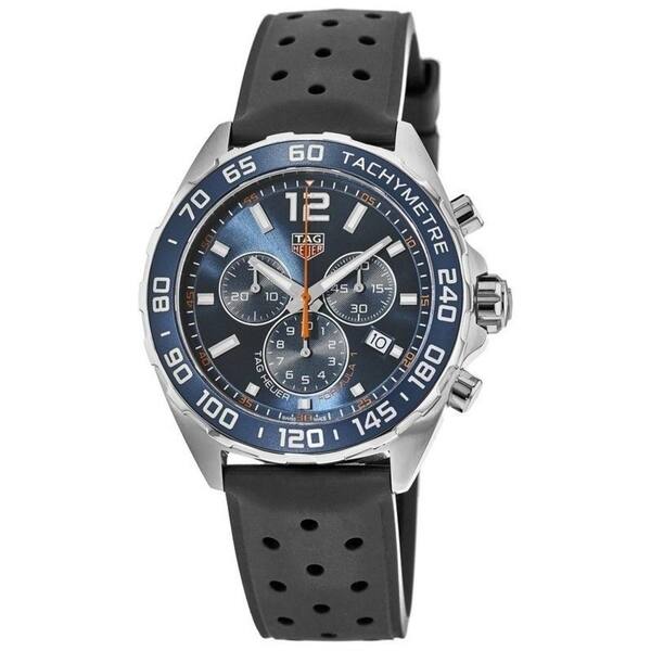 Shop Tag Heuer Men S Caz1014 Ft8024 Formula 1 Chronograph Black Rubber Watch Overstock 22639568