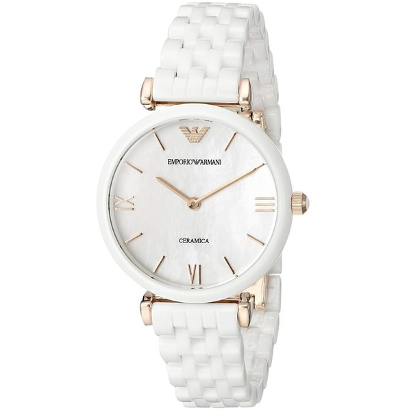 emporio armani watch white ceramic