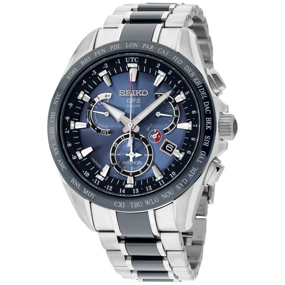 astron solar chronograph bicolor