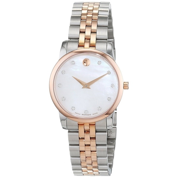 movado two tone museum watch