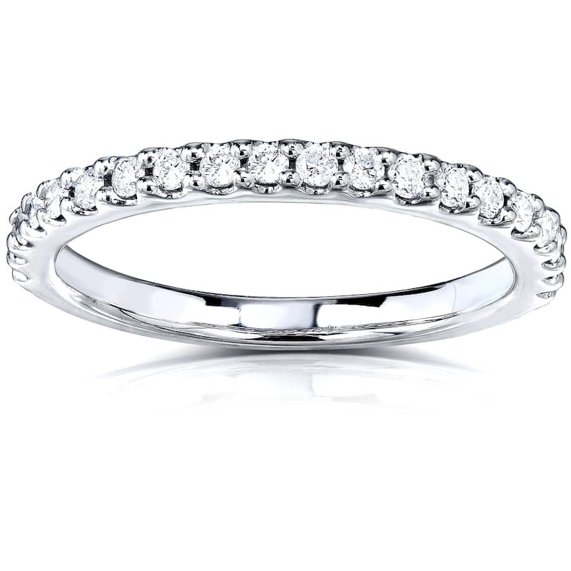 Annello by Kobelli 14k Gold 1/4ct TDW Lab Grown Diamond Semi Eternity Band (DEF/VS), 2mm