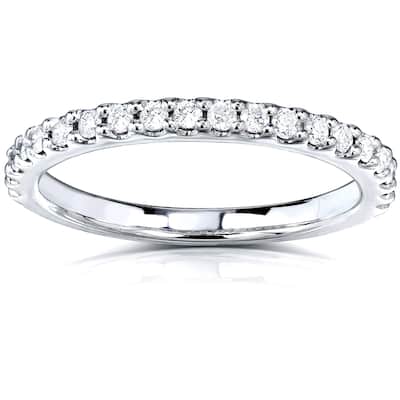 Annello by Kobelli 14k Gold 1/4ct TDW Lab Grown Diamond Semi Eternity Band (DEF/VS), 2mm