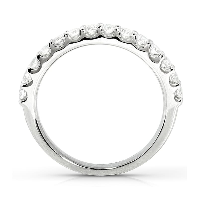 Kobelli 0.50 Carats Lab Grown Diamond 14k Solid Gold 2mm Half Eternity Loren Wedding Ring (DEF/VS)