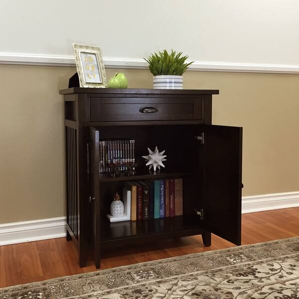 Shop Brookdale Dark Walnut 2 Door Accent Cabinet On Sale Free