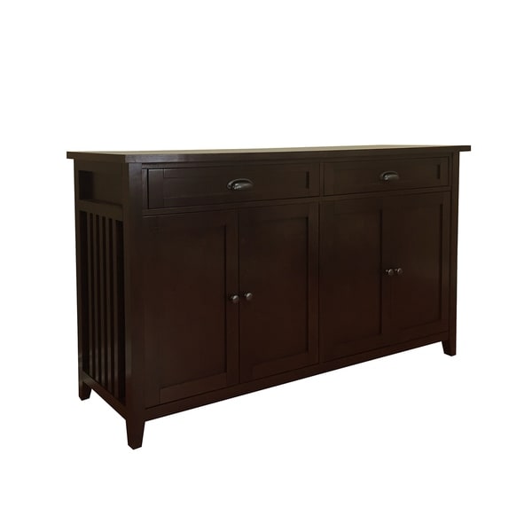 Brookdale Dark Walnut 4-Door Buffet / Sideboard