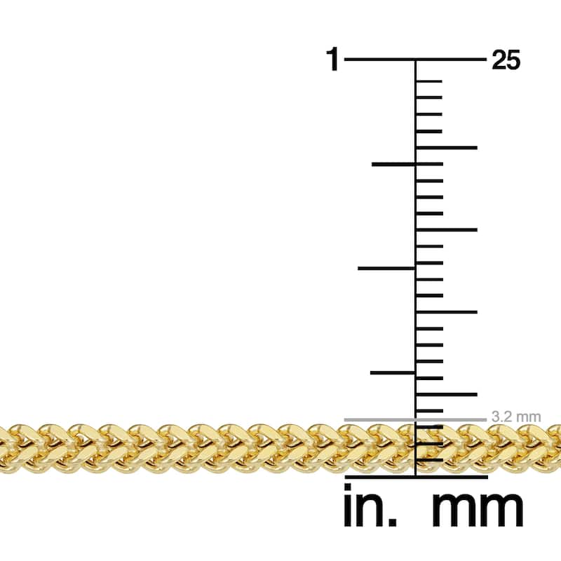 Fremada 14k Yellow Gold Franco Link Necklace
