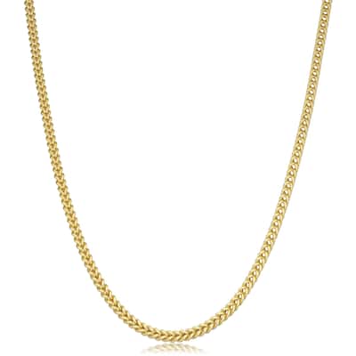Fremada 14k Yellow Gold Franco Link Necklace